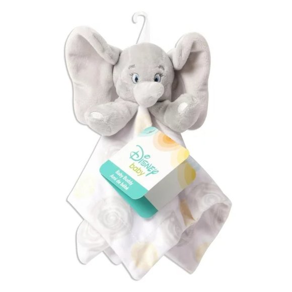 New Disney Baby Grey Dumbo Elephant Security Blanket Lovey Swirls NWT - Picture 2 of 2